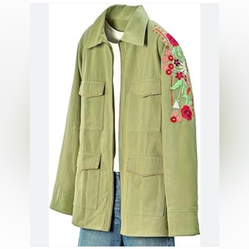 Embroidered Utility Jacket